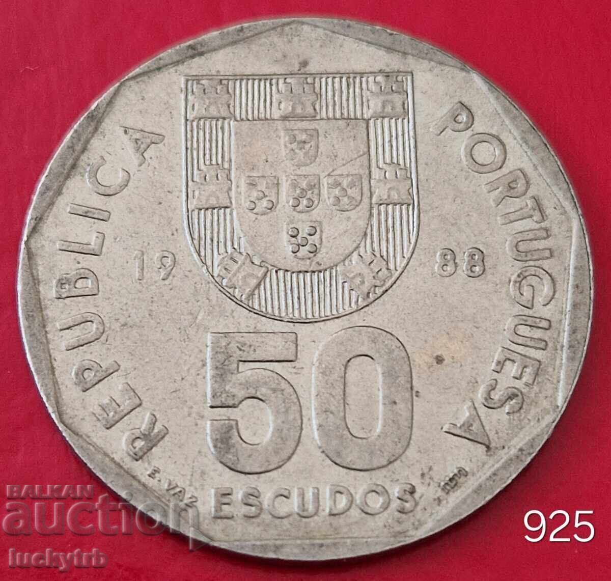 50 escudos 1988 - Portugalia 50 escudos 1988 - Portugalia