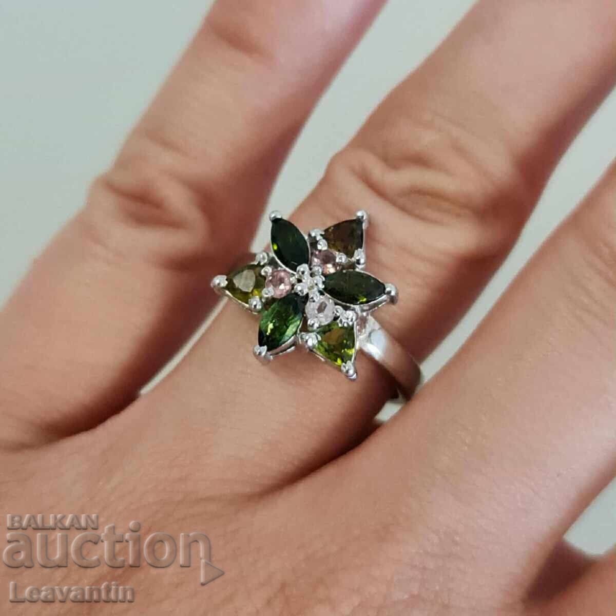 Silver Ring with Tourmaline with price 98.00 BGN | € 50.11