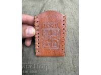 Leather cigarette case from the socialist era