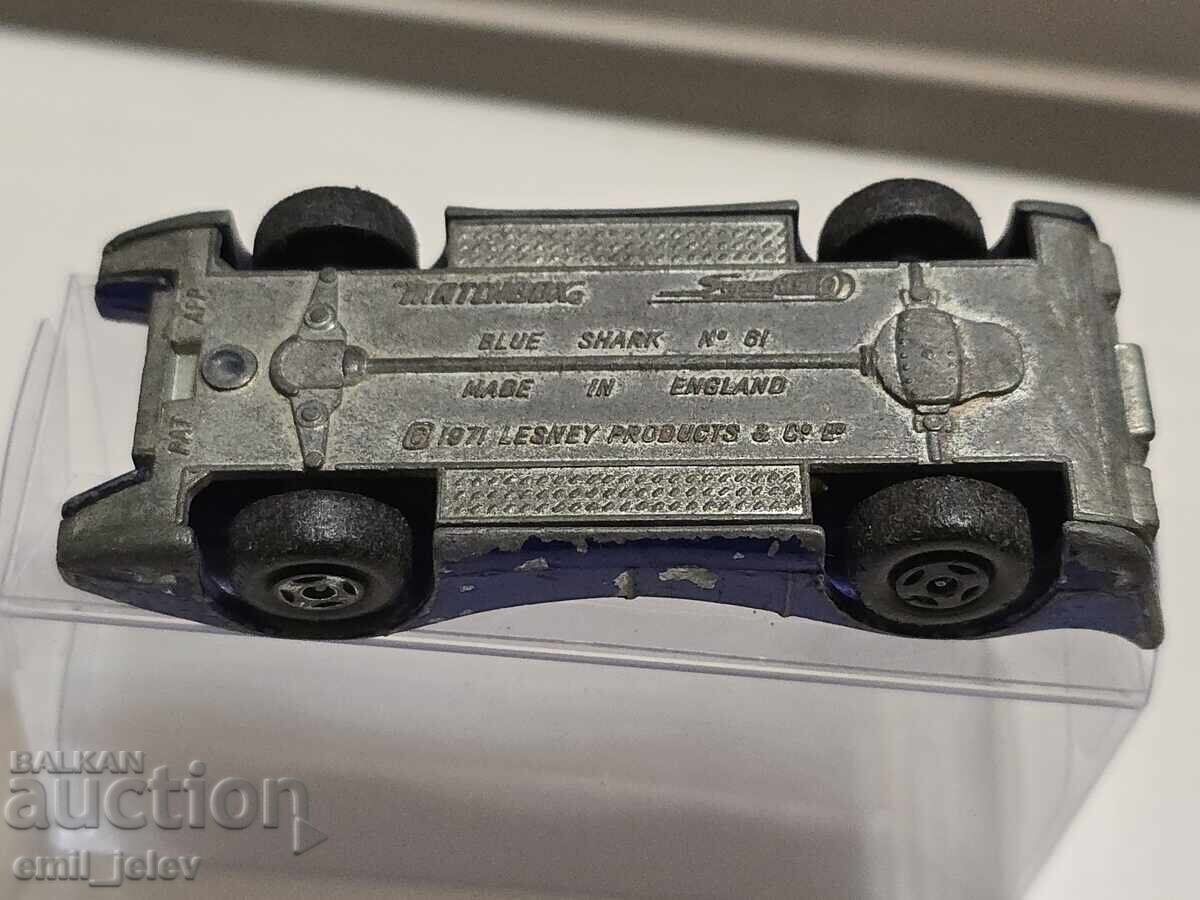 LESNEY MATCHBOX-61B Blue Shark 1971-1977 god - 6