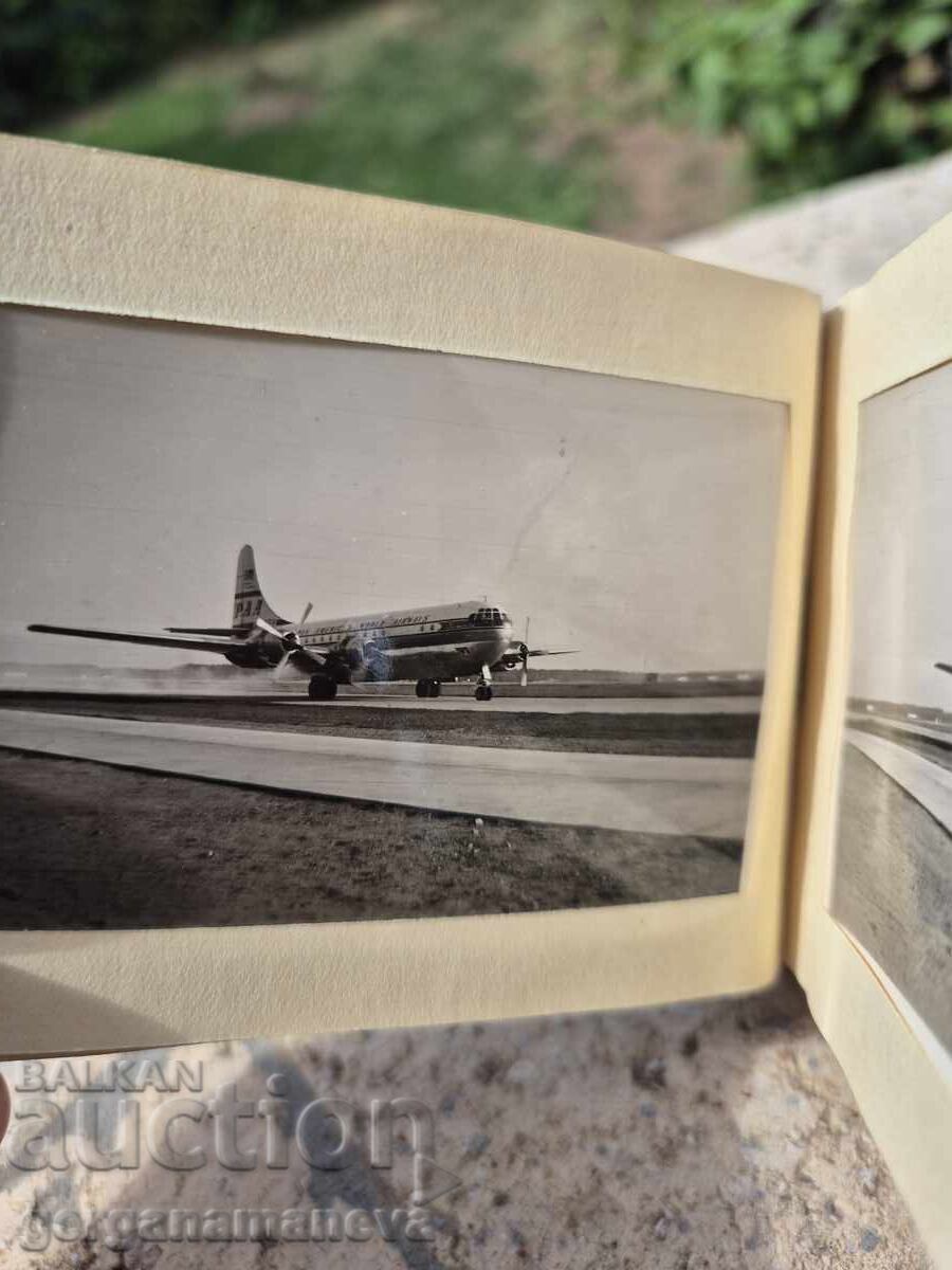 Фото албум 1953г. най-вероятно първо излитане на модел самол с цена 10.00 лв. | € 5.11