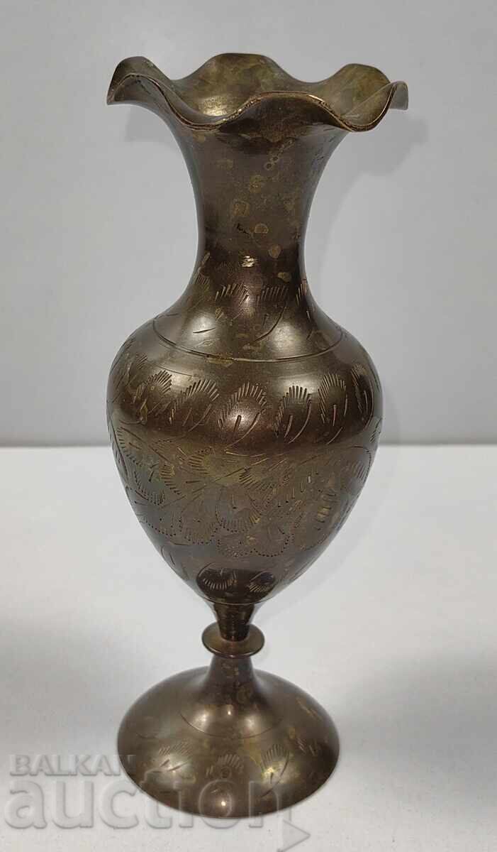 Metal Hand-Engraved Vase with price 19.00 BGN | € 9.71