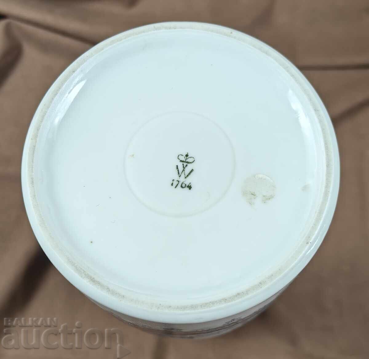 ΣΤΑΡΑ ΜΕΓΑΛΗ ΟΜΟΡΦΗ ΓΕΡΜΑΝΙΚΗ ΠΟΡΣΕΛΑΝΙΝΗ ΒΑΖΑ ΜΕ ΣΗΜΑΝΣΗ - 7 ΣΤΑΡΑ ΜΕΓΑΛΗ ΟΜΟΡΦΗ ΓΕΡΜΑΝΙΚΗ ΠΟΡΣΕΛΑΝΙΝΗ ΒΑΖΑ ΜΕ ΣΗΜΑΝΣΗ - 7