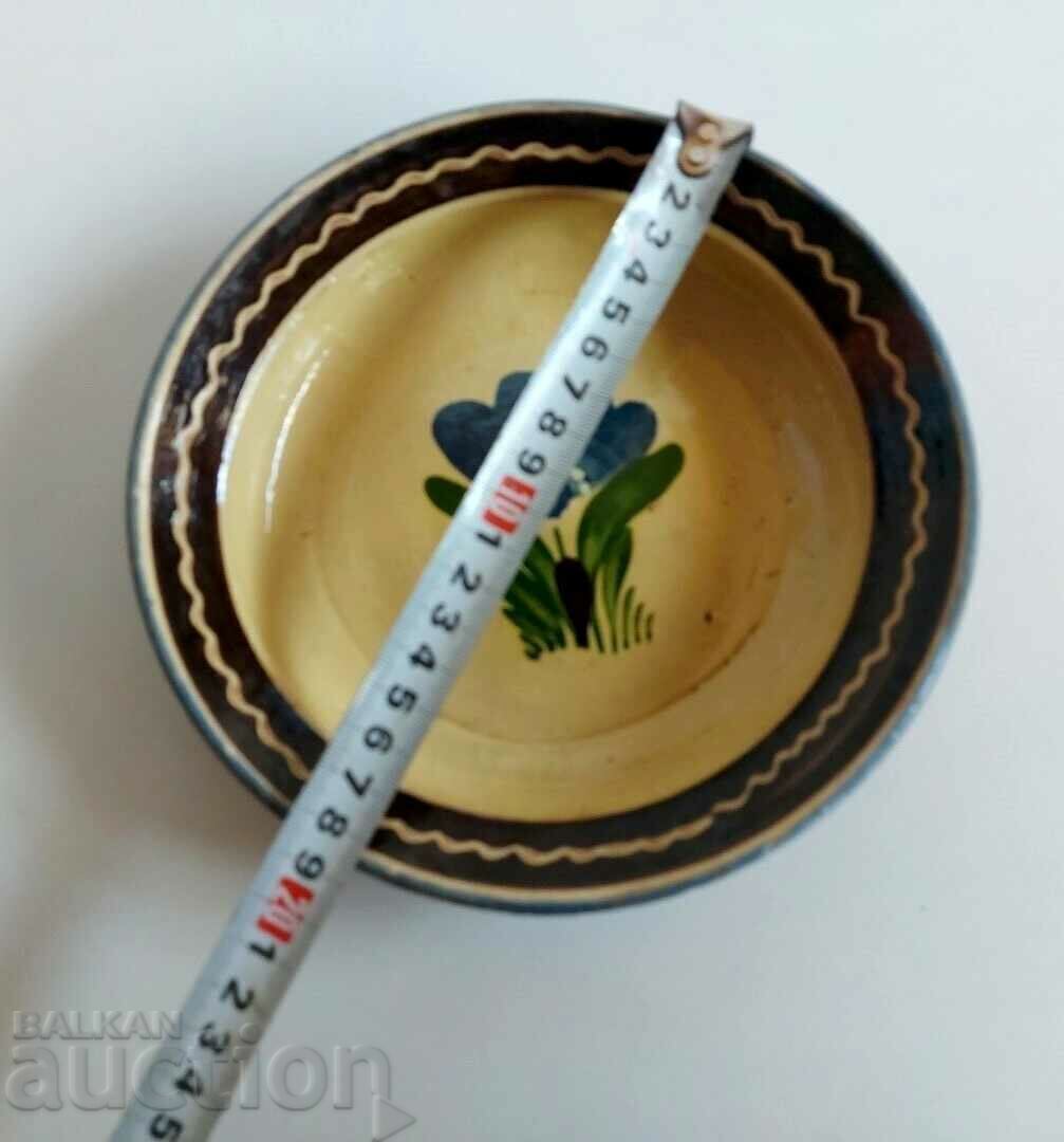 100-YEAR-OLD TROJAN WRITTEN POTTERY CERAMIC PLATE HEALTHY with price 35.00 BGN | € 17.90