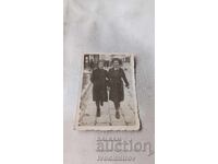 Photo Lovech Two young girls on a walk 1943
