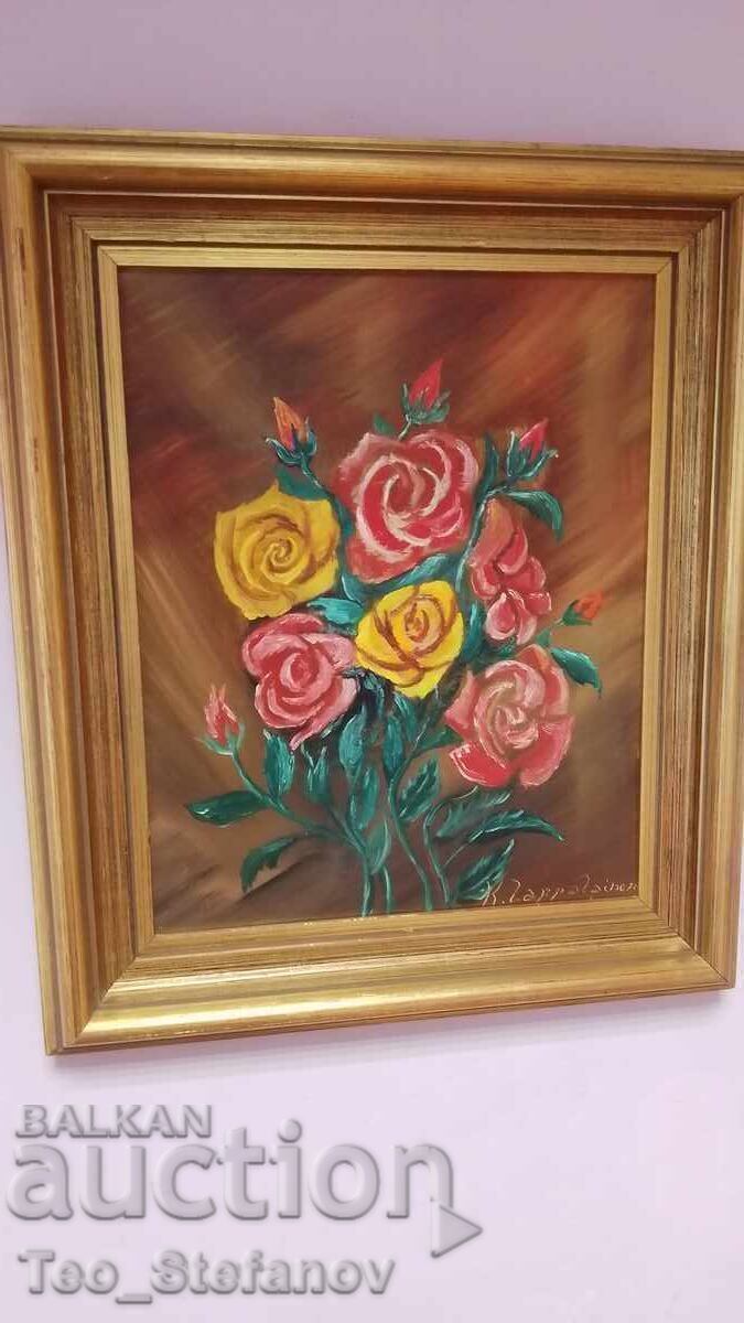 Pictură în ulei semnată. Pe pânză cu preț € 65.00 | 127.13 BGN Pictură în ulei semnată. Pe pânză cu preț € 65.00 | 127.13 BGN