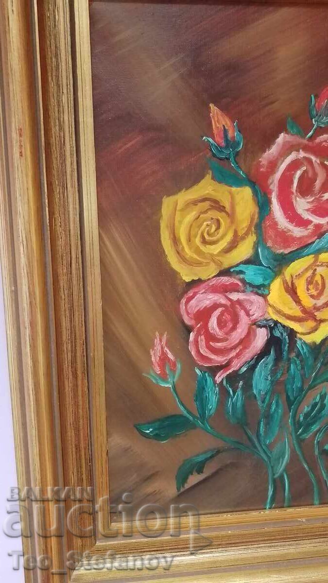 Licitație Pictură în ulei semnată. Pe pânză Licitație Pictură în ulei semnată. Pe pânză