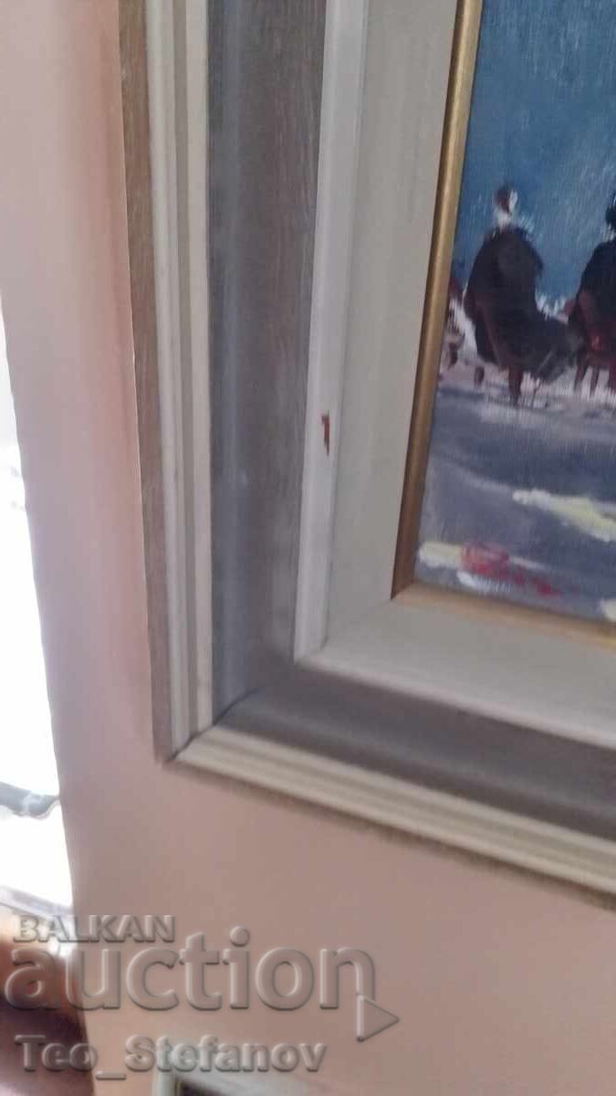 Όμορφη αυθεντική ζωγραφική. Δανία. Λάδι με υπογραφή - 6