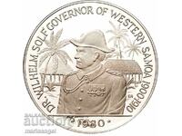 10 dolari 1980 Samoa de Vest guvernator Wilhelm Solf 32.15g