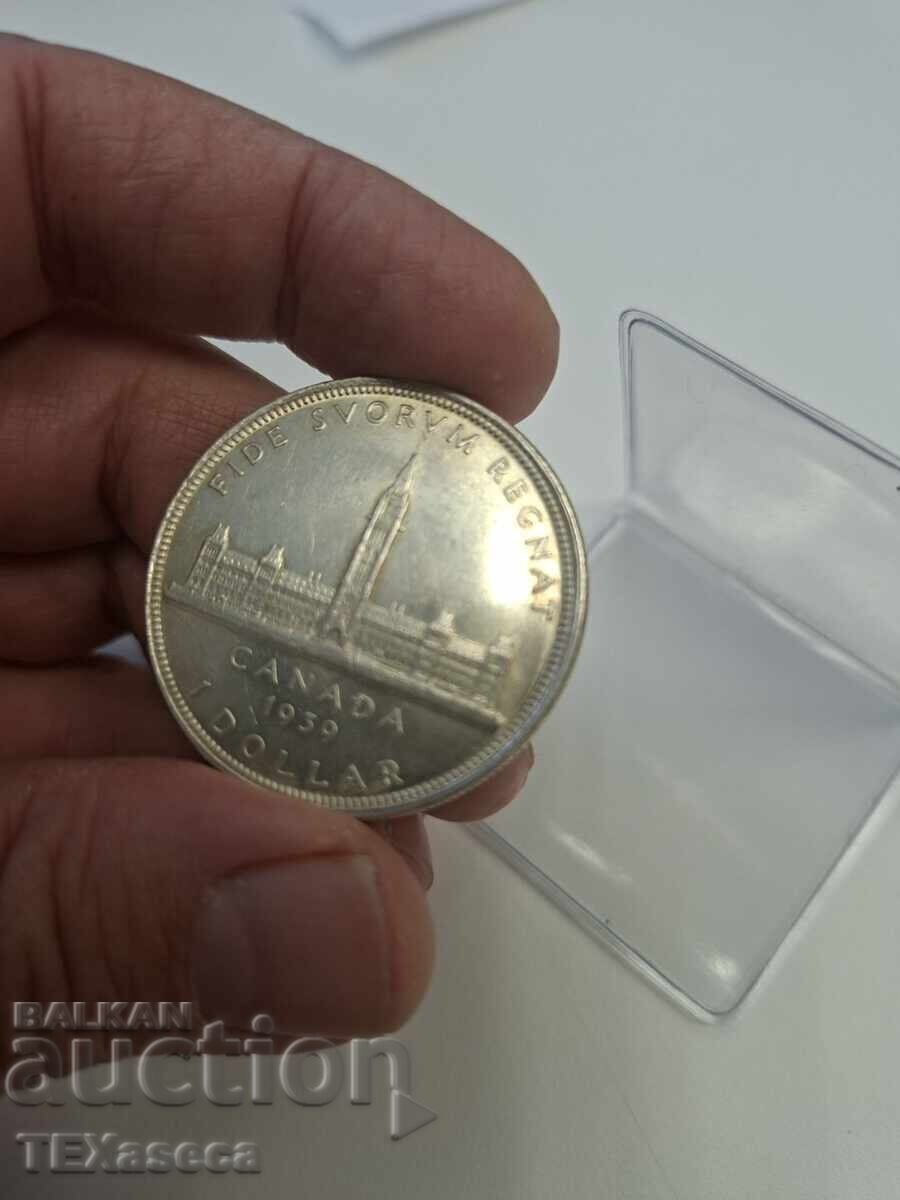 1 Dollar, Canada 1939 "Royal Visit" with price € 75.00 | 146.69 BGN