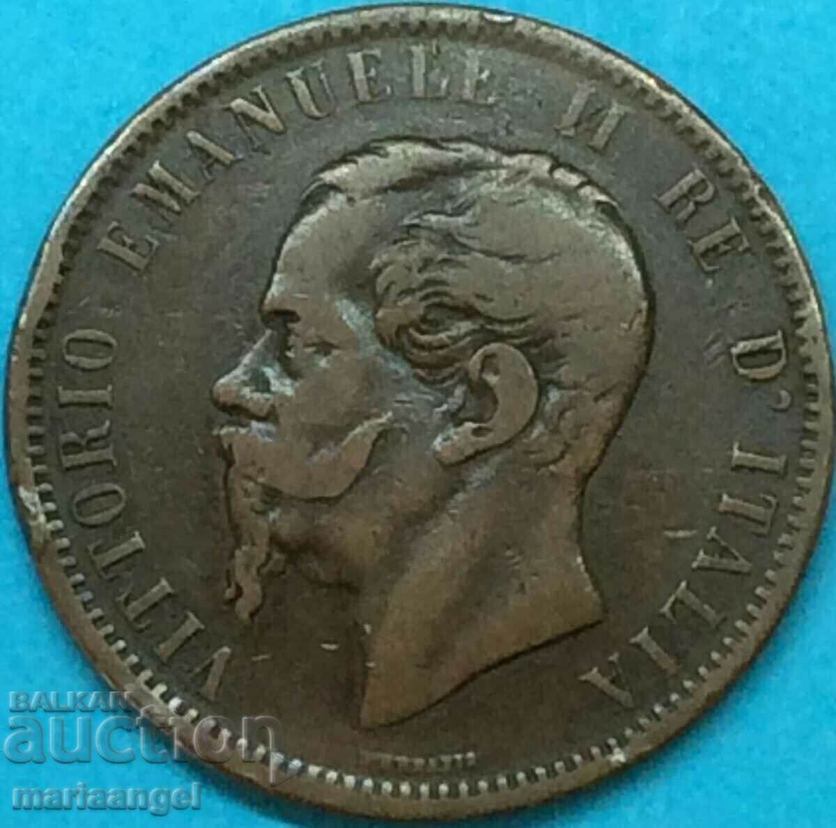 Παράδοση 10 Centesimi 1866 Ιταλία T - Τορίνο Χάλκινο - ΣΠΑΝΙΟ Παράδοση 10 Centesimi 1866 Ιταλία T - Τορίνο Χάλκινο - ΣΠΑΝΙΟ