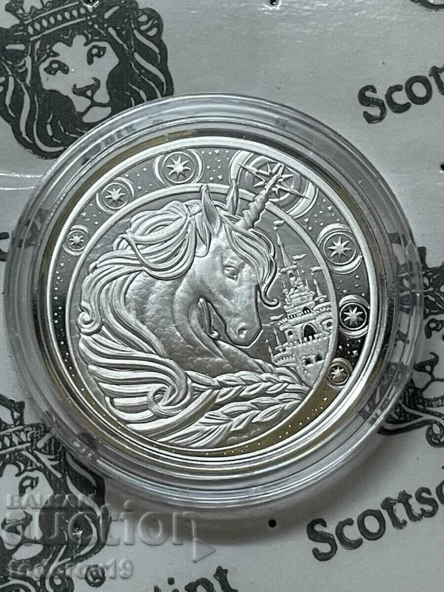 Auction  Silver 1 oz Unicorn - 2023 - Republic of Ghana