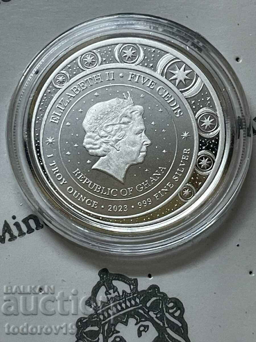 Delivery of Silver 1 oz Unicorn - 2023 - Republic of Ghana