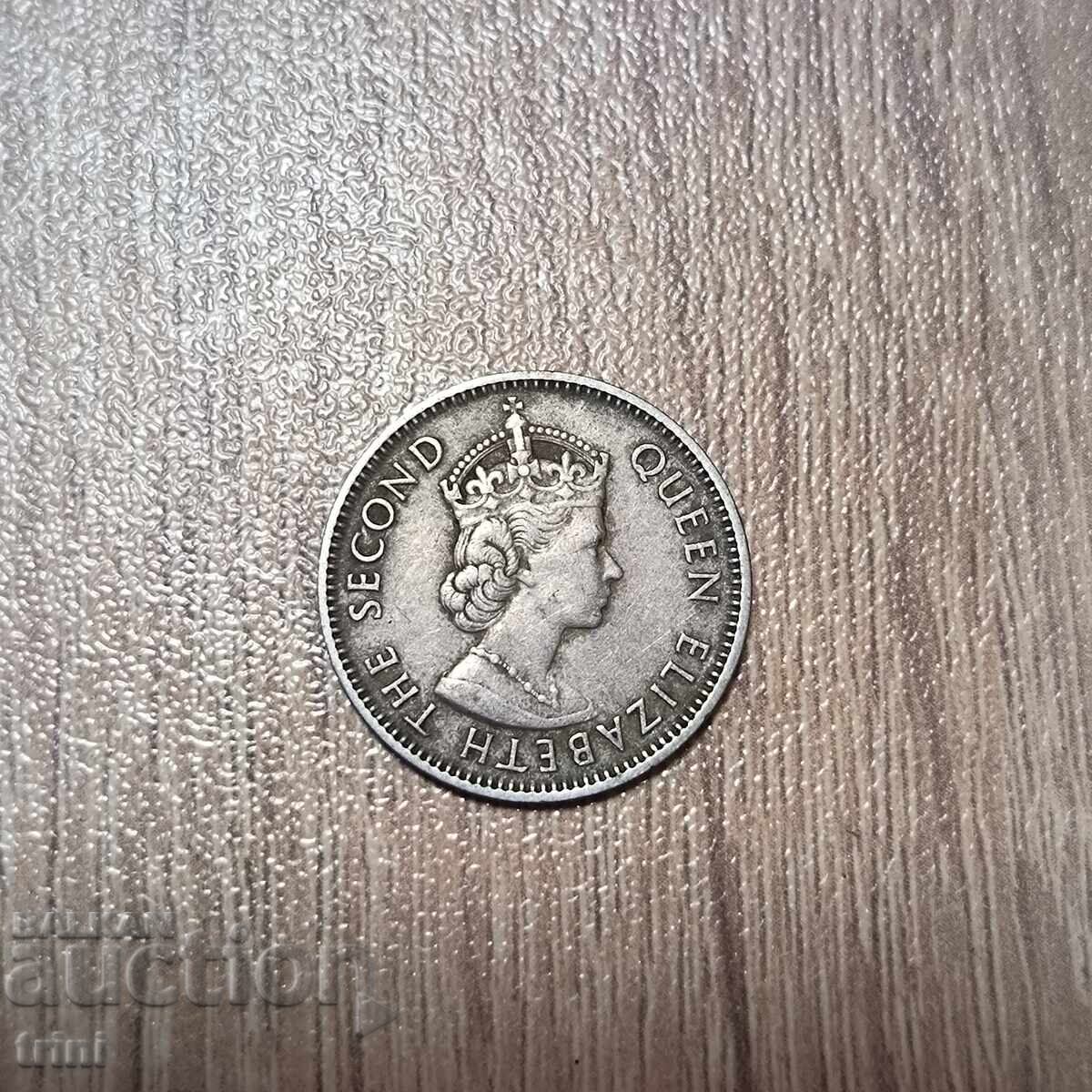 Nigeria 1 shilling 1959 Queen Elizabeth with price 6.00 BGN | € 3.07