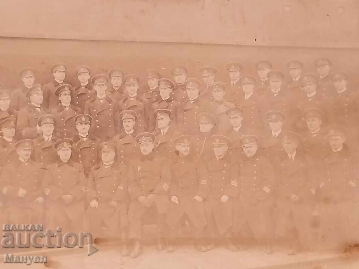 Δημοπρασία Ομαδική φωτογραφία μπροστά σε πολεμικό πλοίο αξιωματικών, Κ. Βουλγαρία