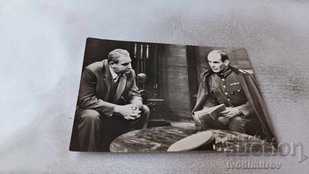 Пощенска картичка з.а. Георги Черкелов и Петър Пенков