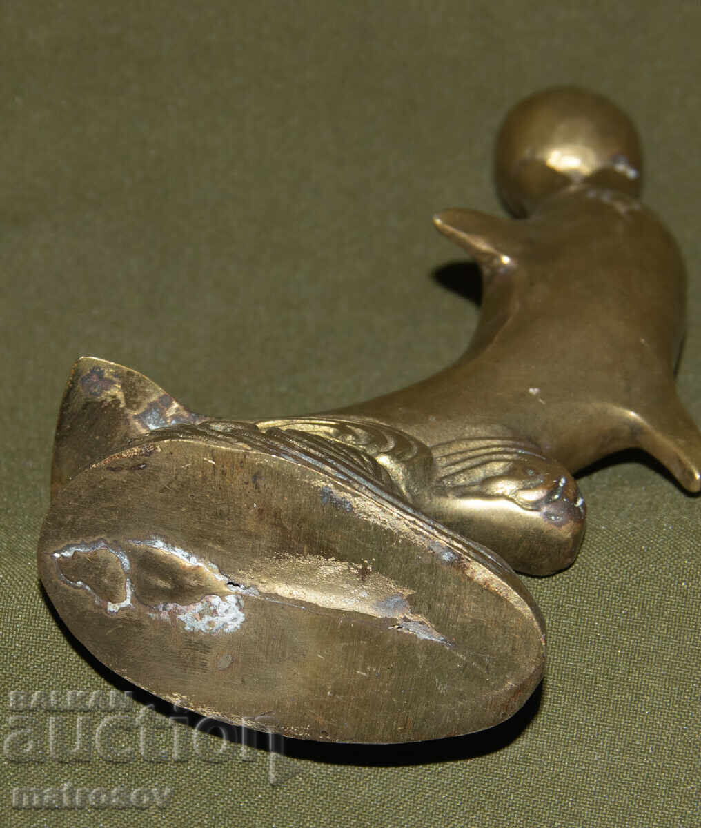Bronze sculpture, dolphin with ball - 7