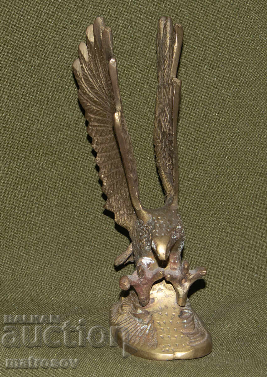Licitație Sculptură din bronz lucrată manual, vultur