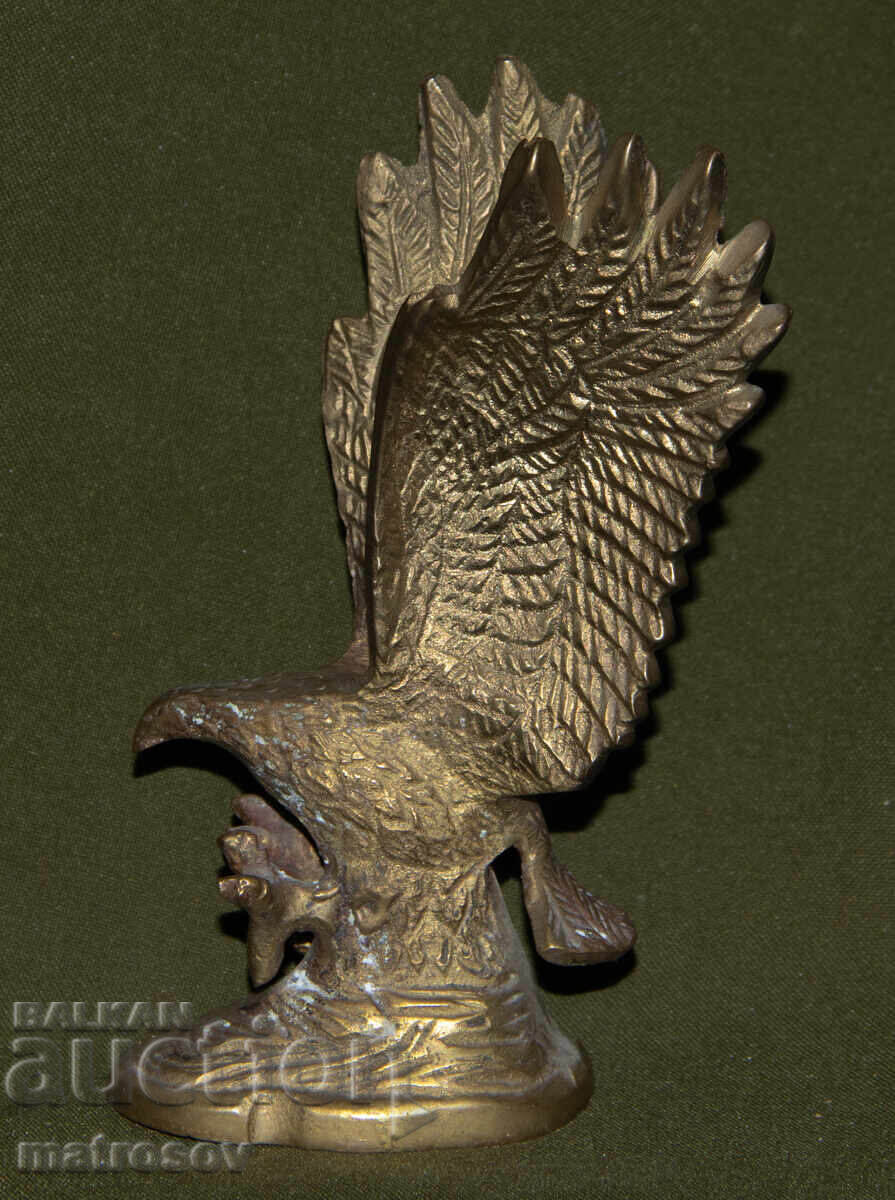 Sculptură din bronz lucrată manual, vultur - 5