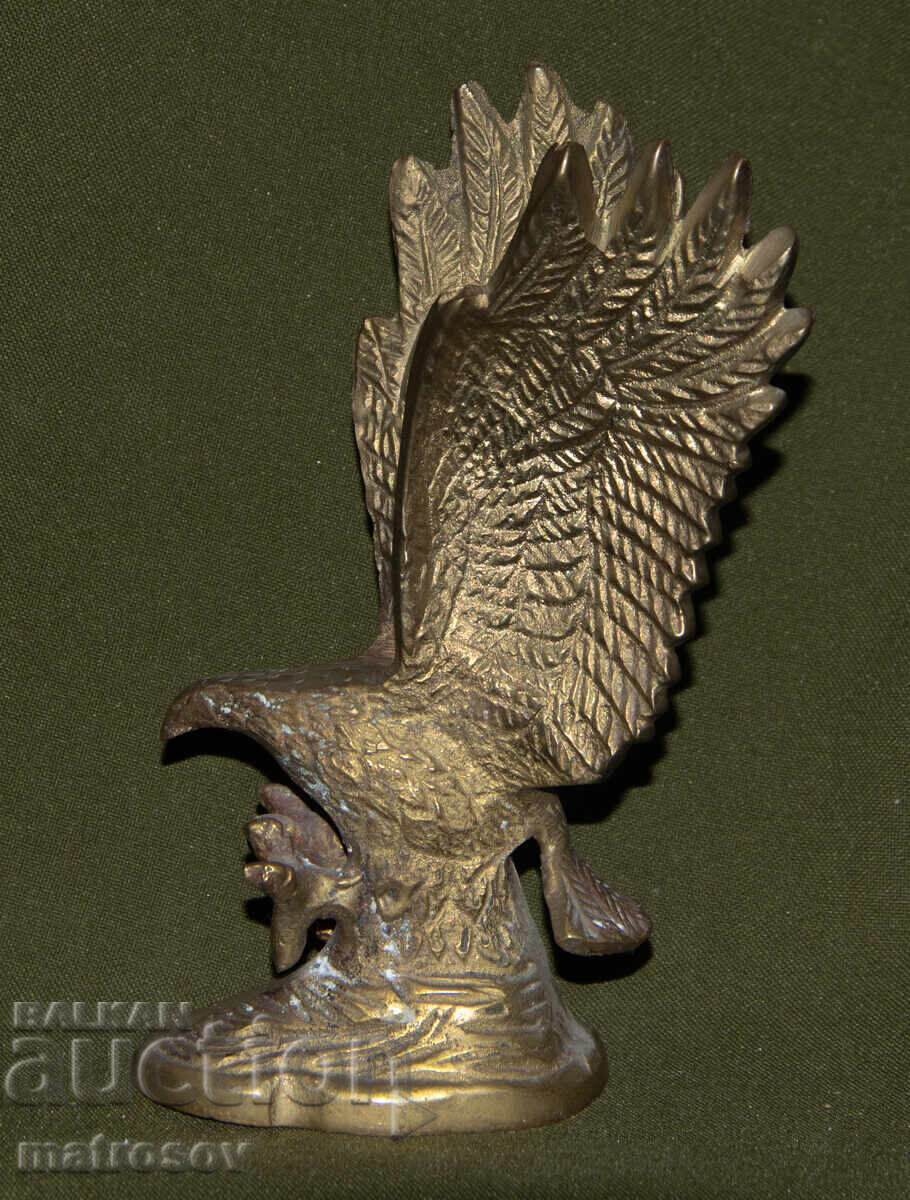 Sculptură din bronz lucrată manual, vultur - 6