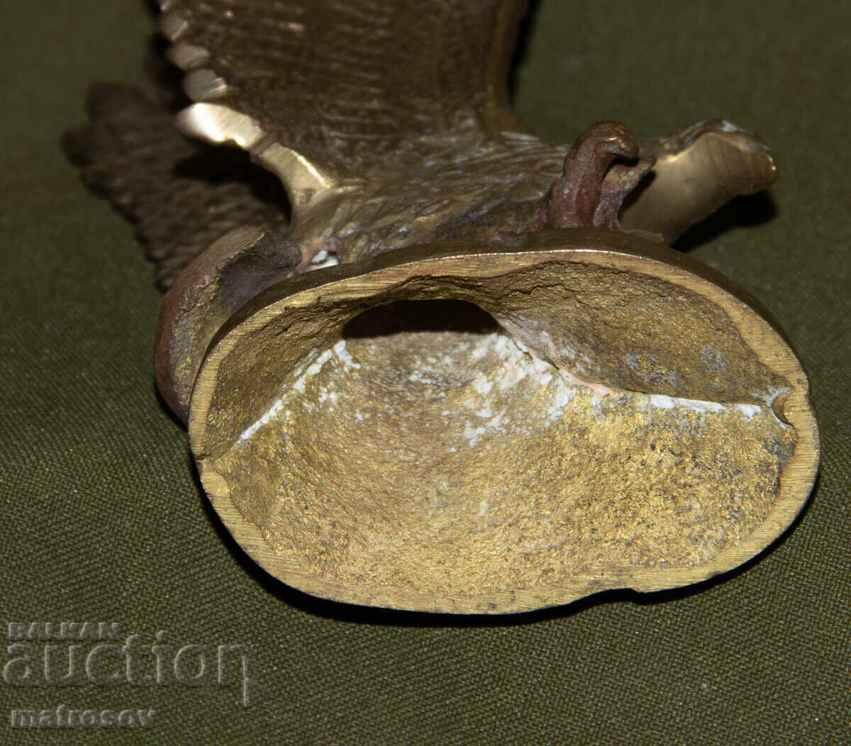 Sculptură din bronz lucrată manual, vultur - 7