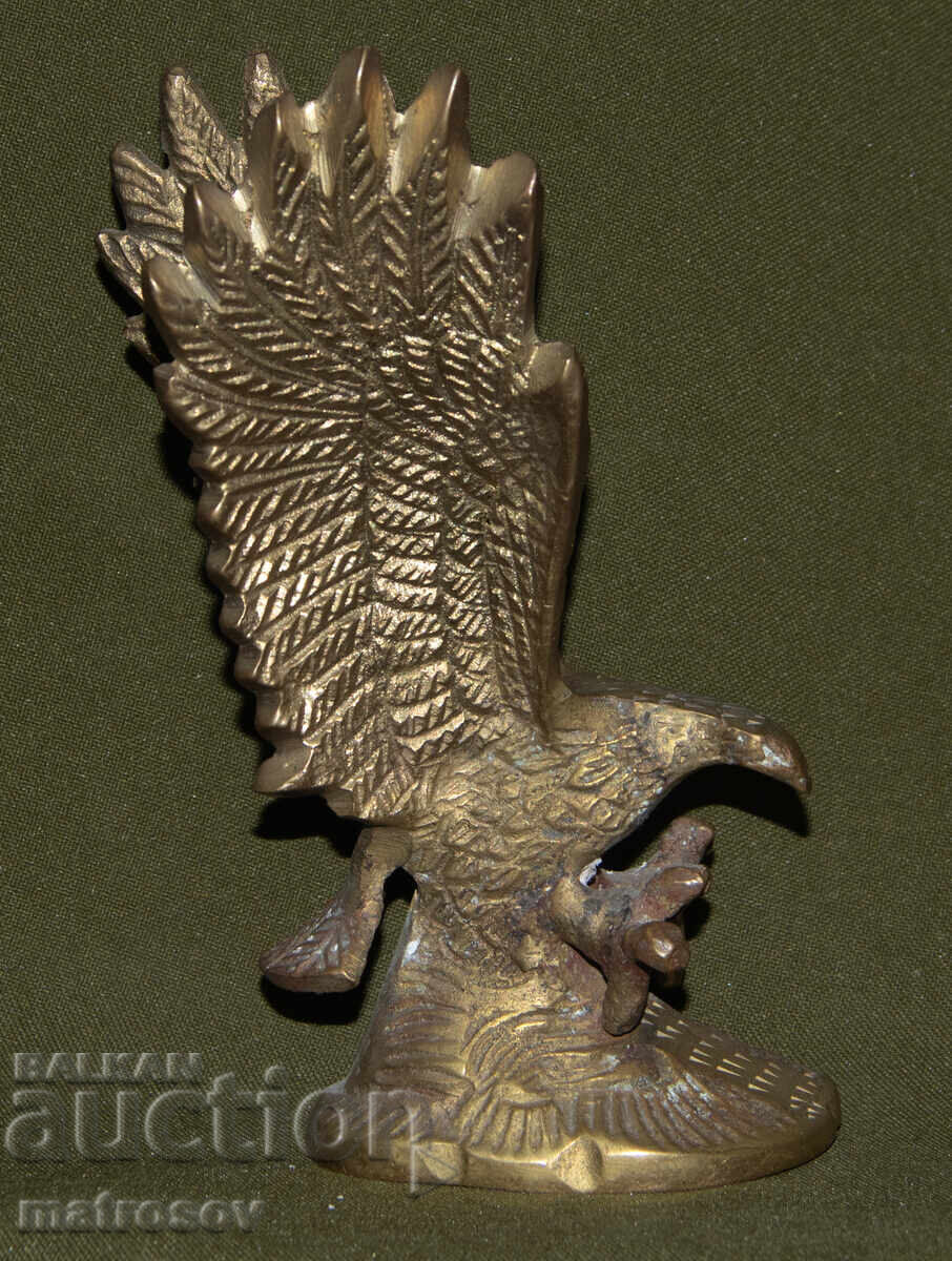 Sculptură din bronz lucrată manual, vultur