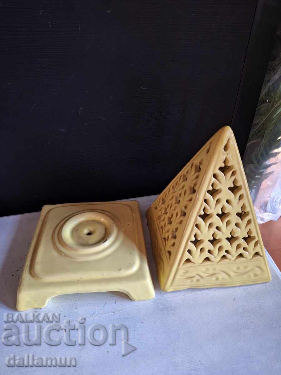 Old decorative pyramid candlestick with price 25.00 BGN | € 12.78