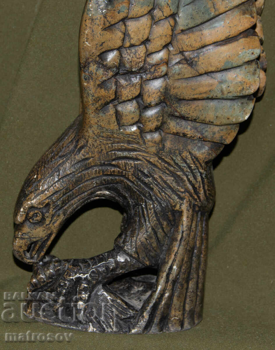 Χειροποίητο γλυπτό από πέτρα, αετός - 6