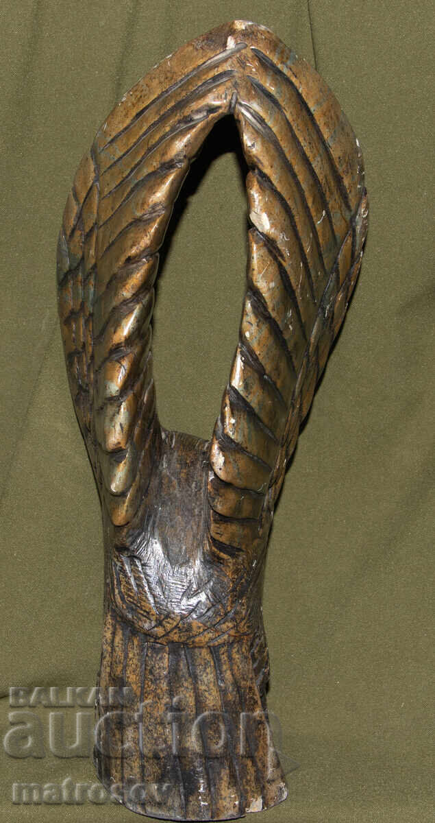 Χειροποίητο γλυπτό από πέτρα, αετός - 7