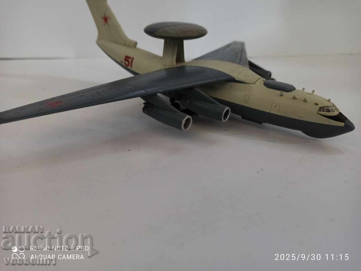 Model vechi de avion de jucărie 2007 Rusia Beriev A-50M Mainst Model vechi de avion de jucărie 2007 Rusia Beriev A-50M Mainst