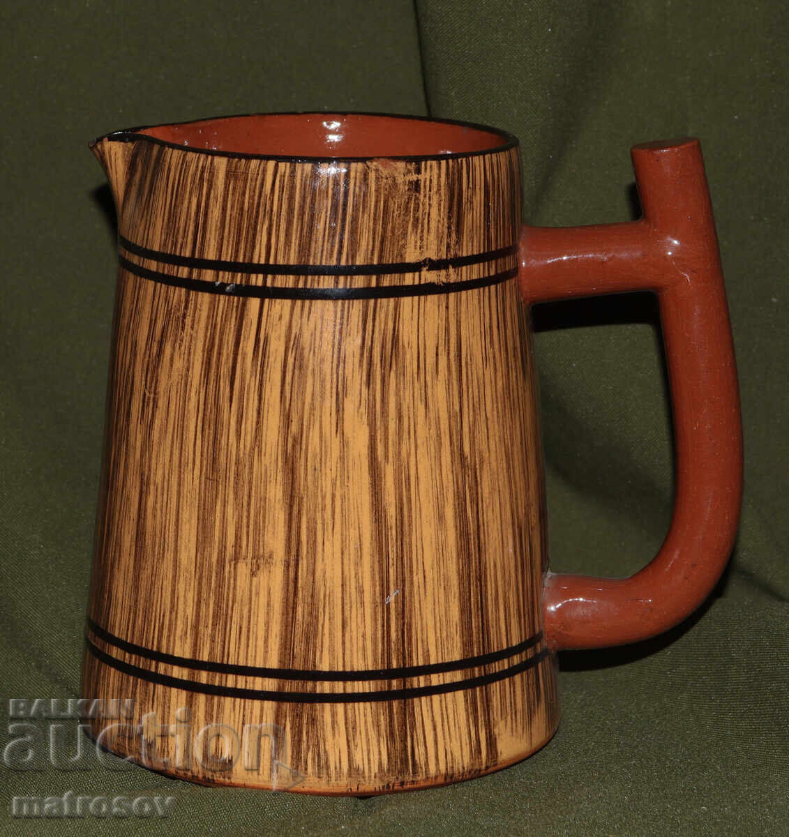 Delivery of Hand-painted ceramic mug for home use