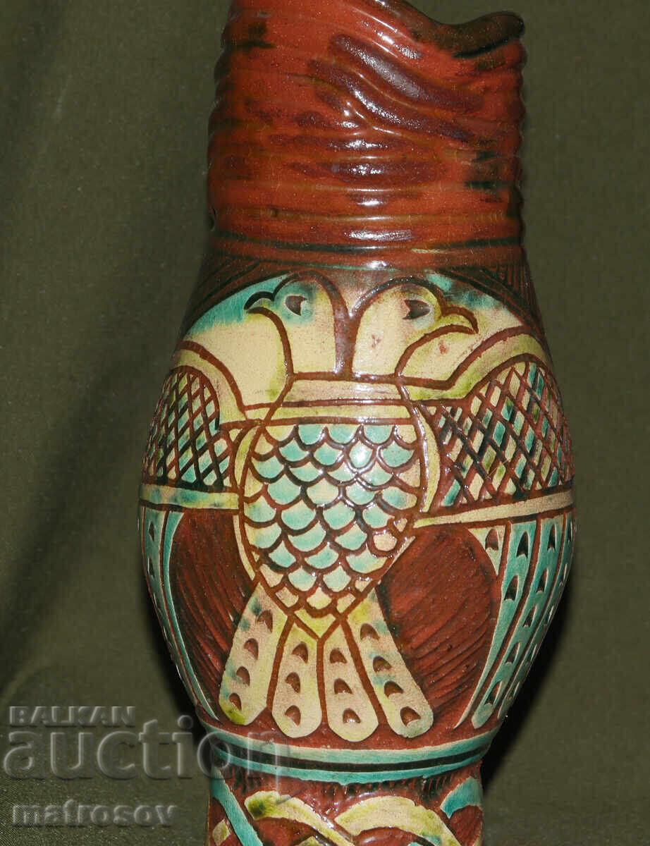 Auction  Hand-painted ceramic vase for home