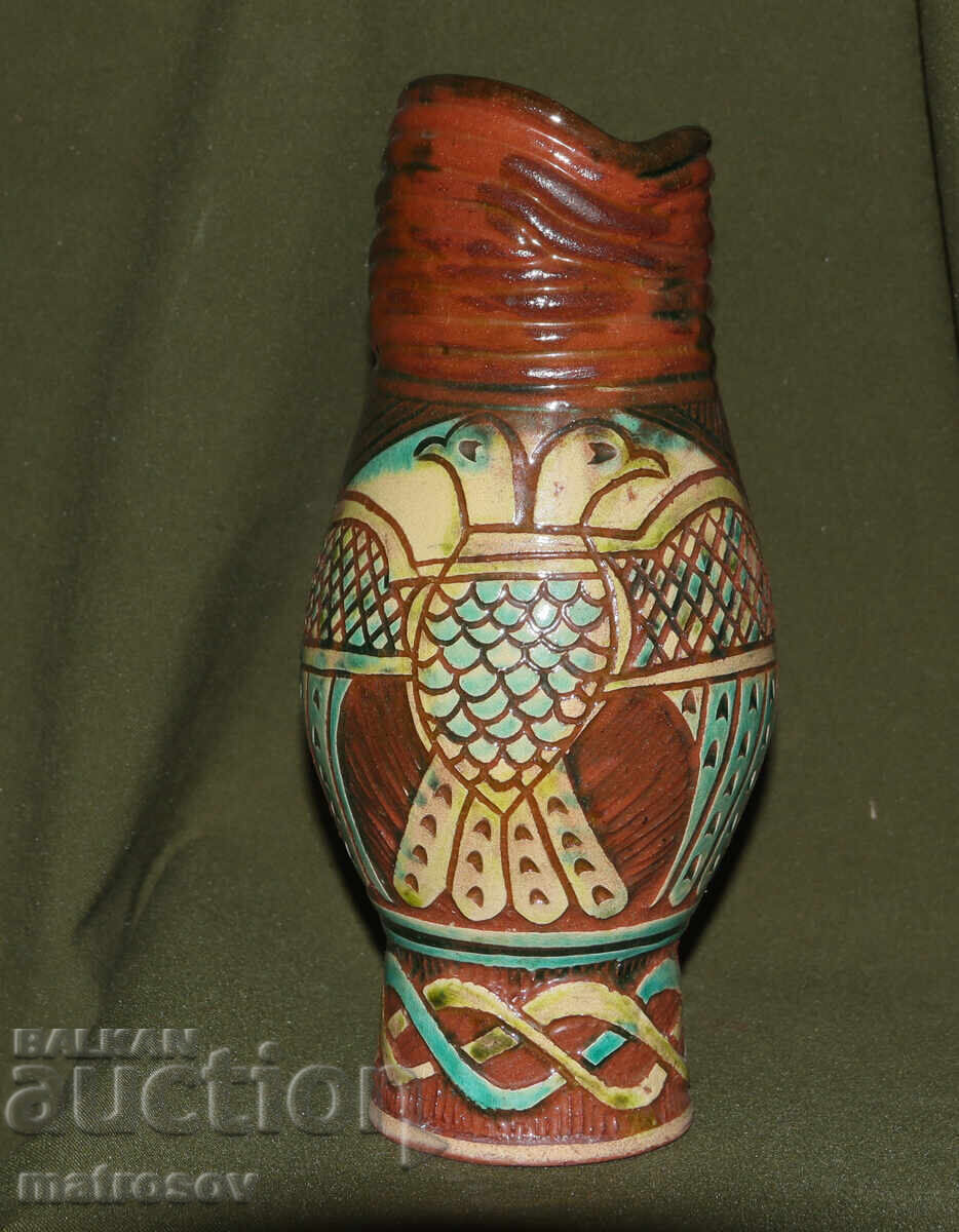 Hand-painted ceramic vase for home