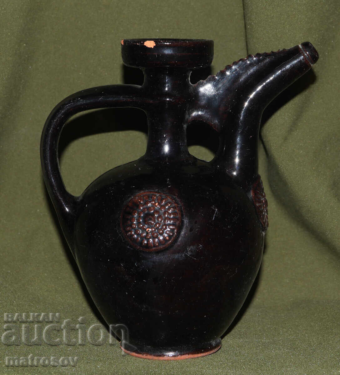 Handmade, authentic ceramic kroundir with price 100.00 BGN | € 51.13