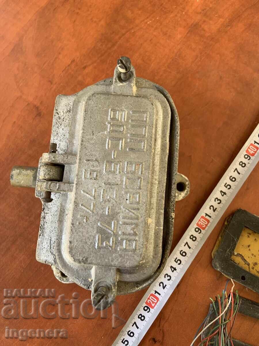 Auction  OLD DISTRIBUTION TELEPHONE BOX FROM THE SOCIALIST ERA, ALUMINUM