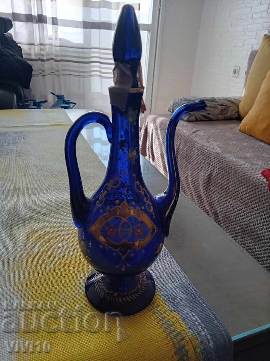 Cană veche, Boemia, cobalt Cană veche, Boemia, cobalt