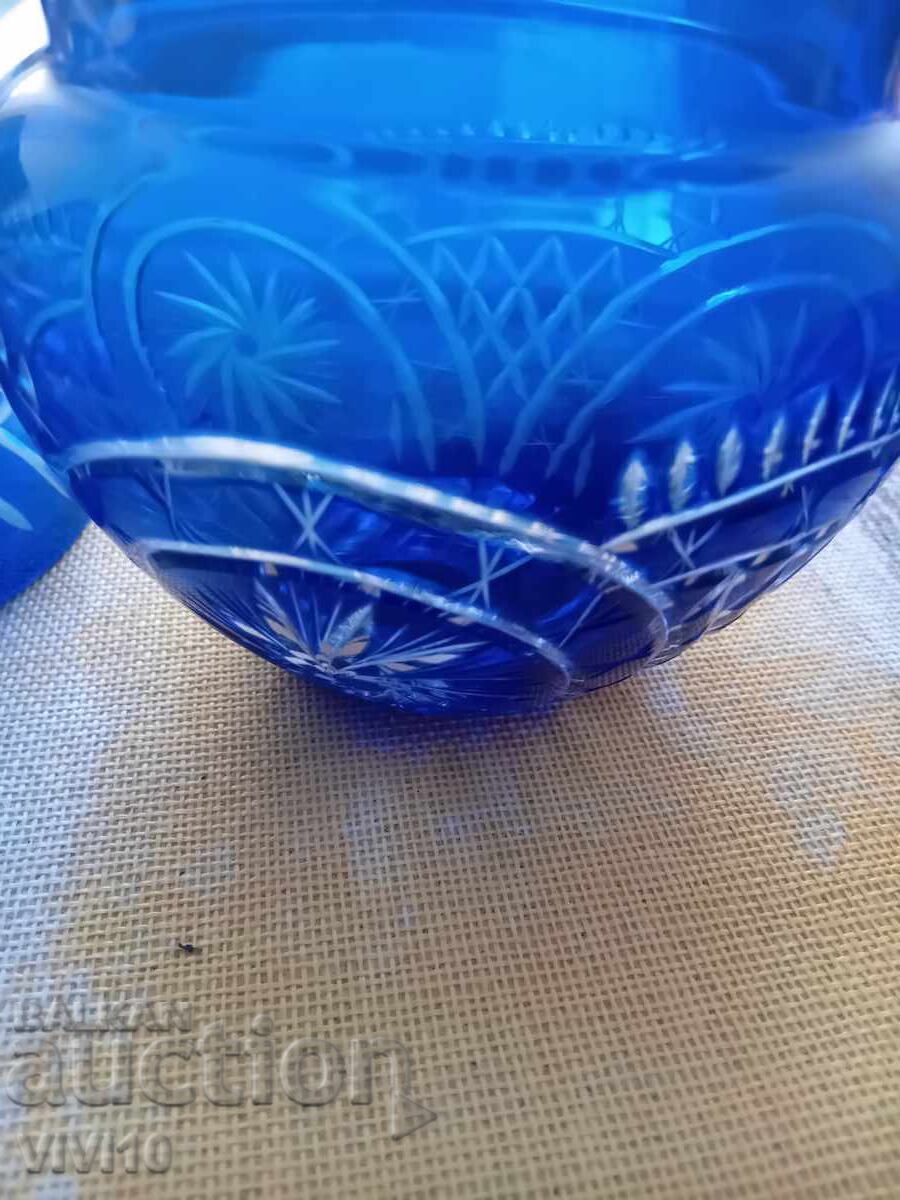 Livrarea Bombonieră veche, Boemia, cobalt Livrarea Bombonieră veche, Boemia, cobalt