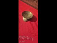 OLD BRONZE / BRASS CANDLEHOLDER