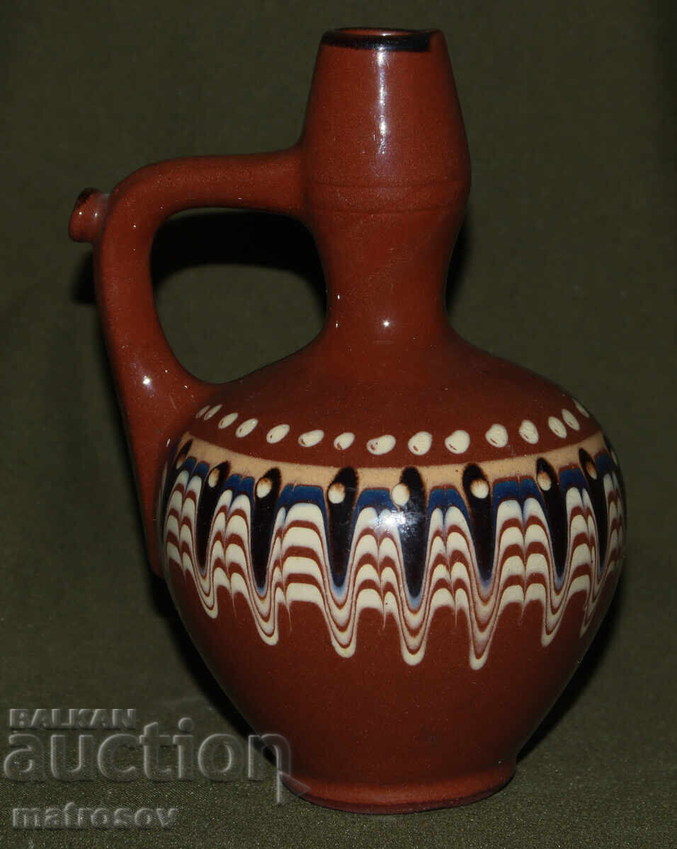 Auction  Traditional Hand-Painted Ceramic Jug