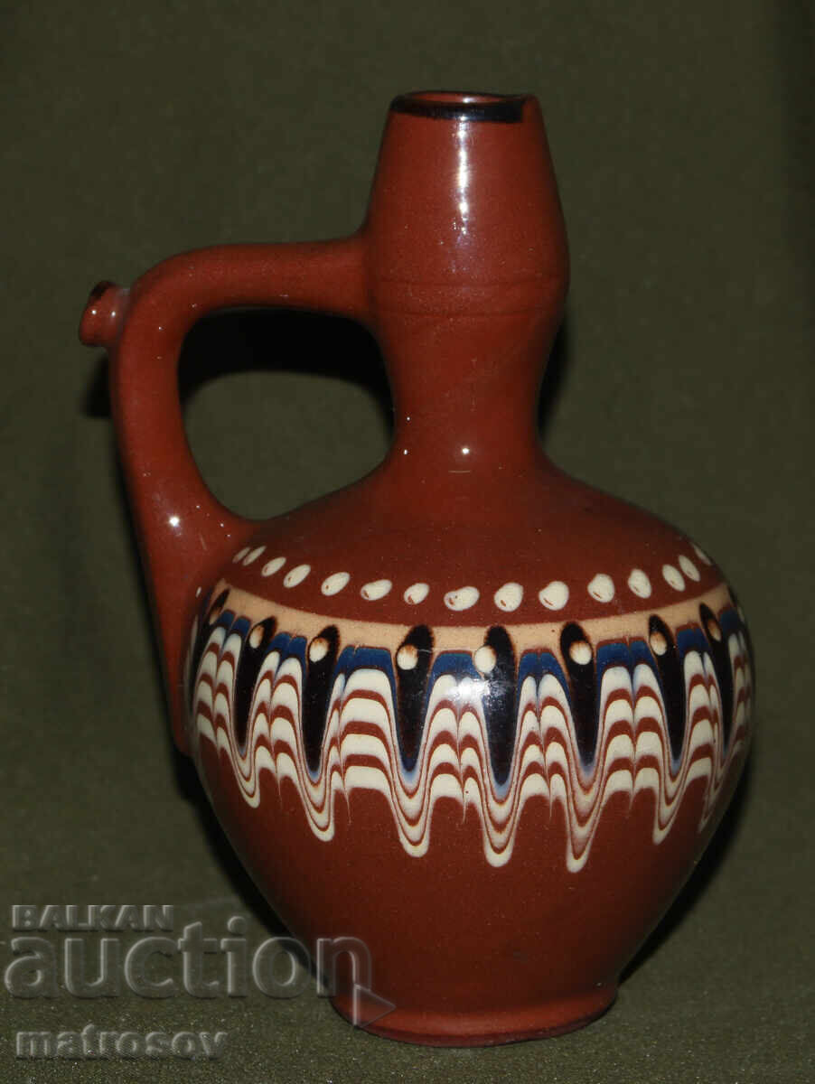 Traditional Hand-Painted Ceramic Jug