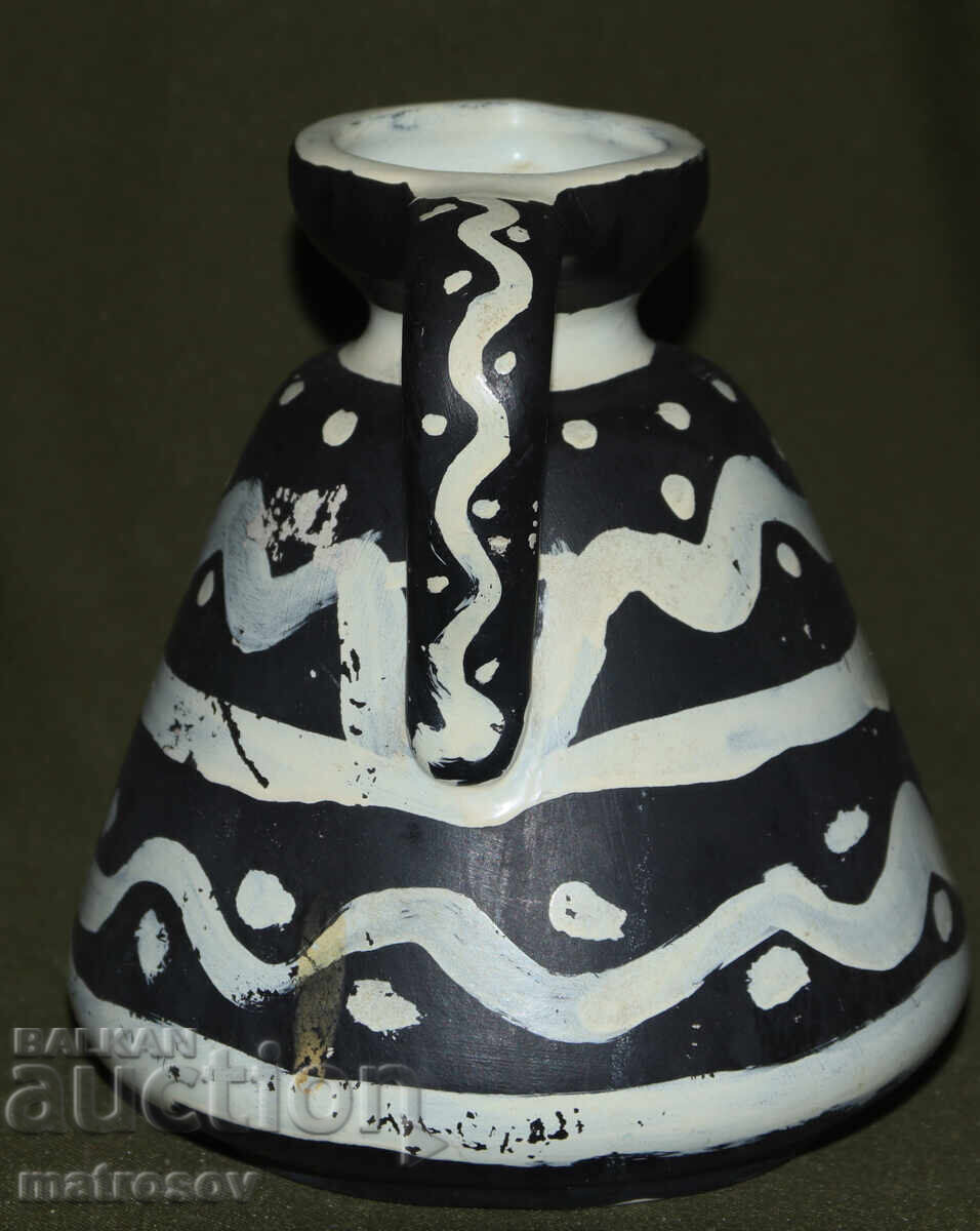 Hand-painted ceramic pitcher (Author's/Original) - 5