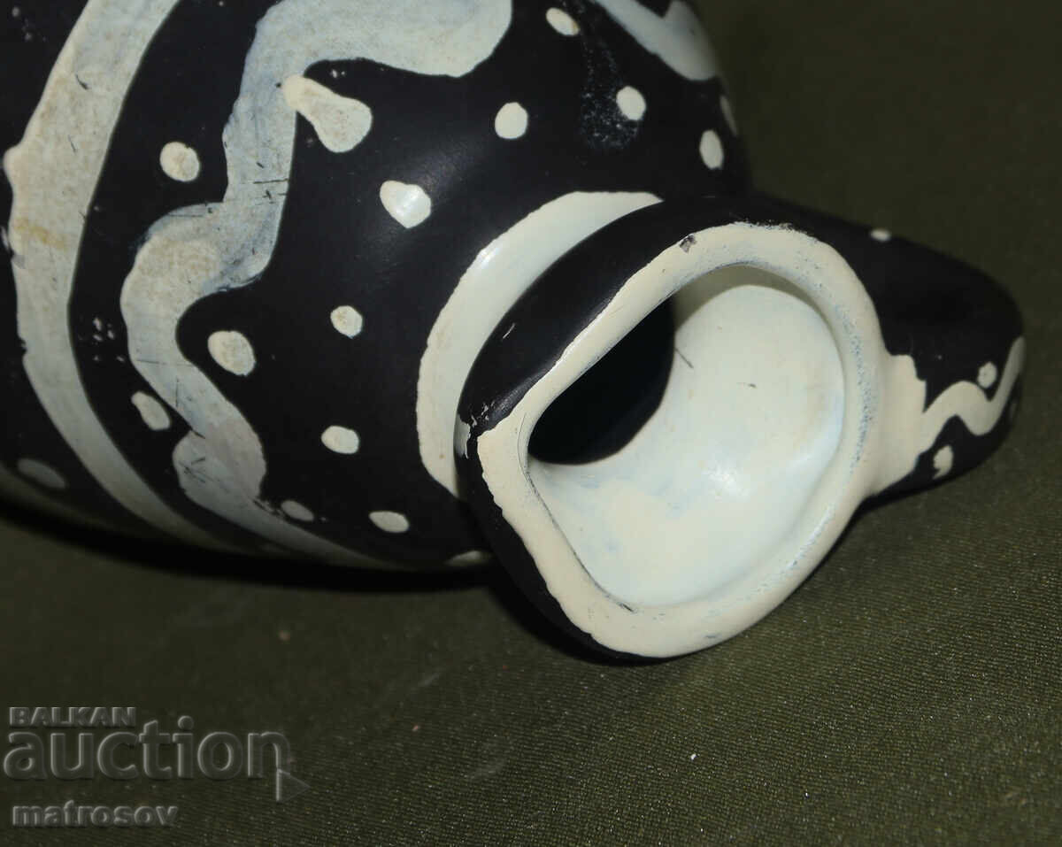 Hand-painted ceramic pitcher (Author's/Original) - 7