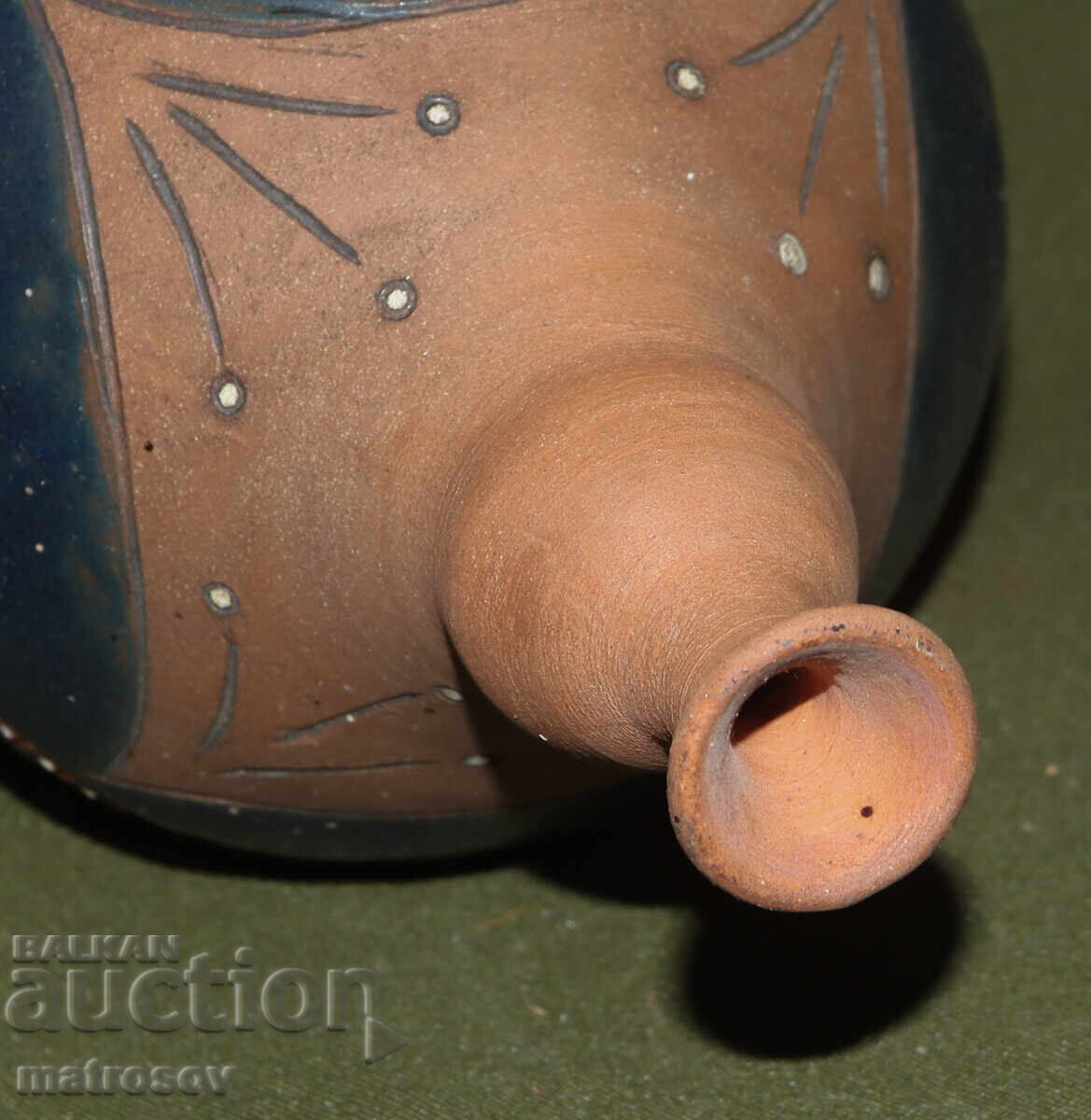 Χειροποίητο κεραμικό βάζο ζωγραφισμένο στο χέρι - 7