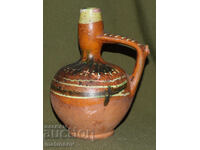 Stamnă de uz casnic pictată manual