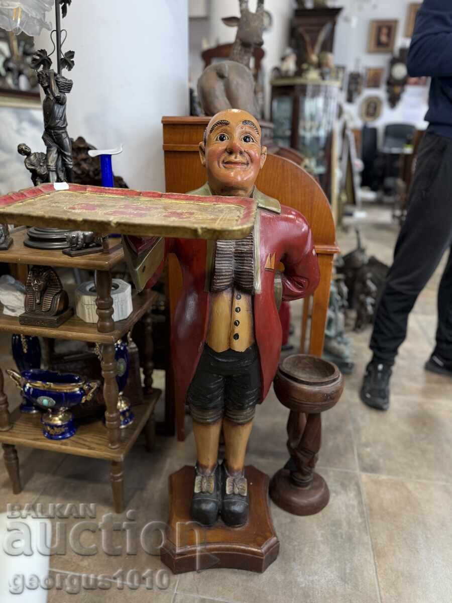 Δημοπρασία Ξύλινη φιγούρα μπάτλερ/σερβιτόρου №7397 Δημοπρασία Ξύλινη φιγούρα μπάτλερ/σερβιτόρου №7397