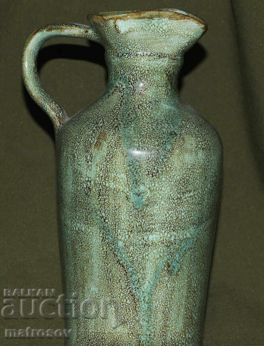 Auction  Hand-painted ceramic vase by the author