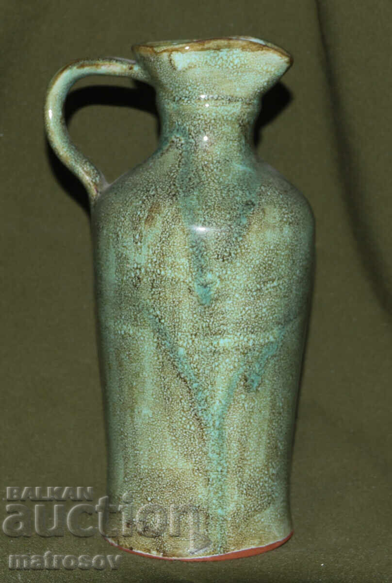 Hand-painted ceramic vase by the author