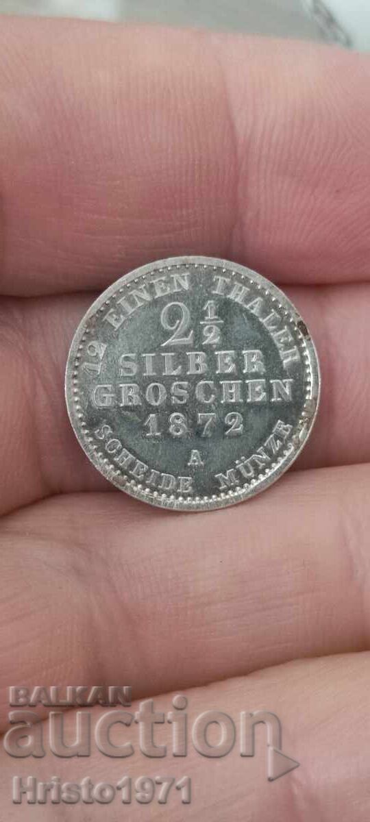 2 1/2 Groschen 1872 Prussia