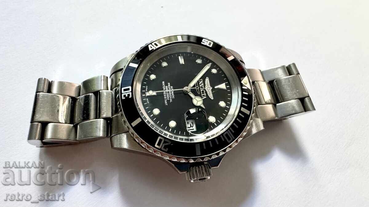 Παράδοση Ρολόι INVICTA, αυτόματο, ατσάλι 200μ. Λειτουργεί ακριβώς! Παράδοση Ρολόι INVICTA, αυτόματο, ατσάλι 200μ. Λειτουργεί ακριβώς!