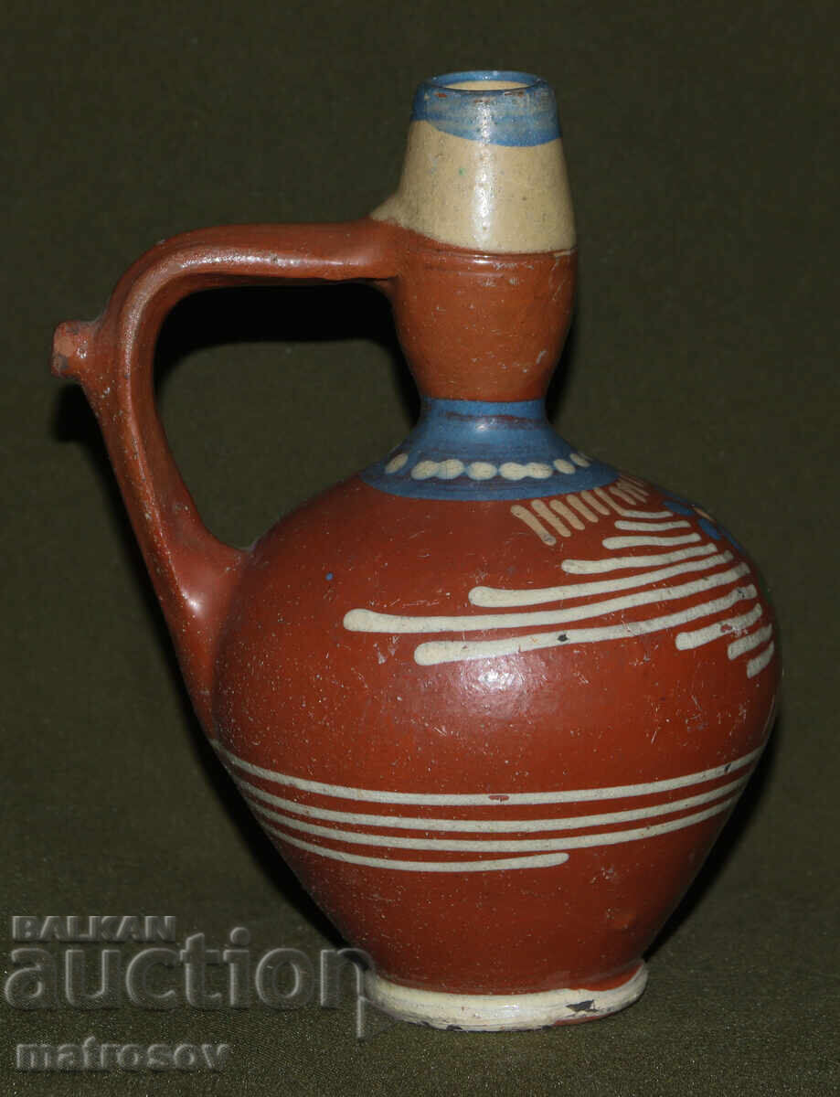 Traditional ceramic jug, hand-painted